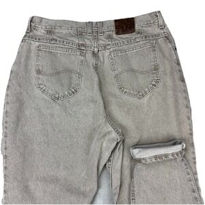 VTG 80s Lee High Rise Mom Jeans Plus 18W (33x29) Stonewash Tapered USA‎